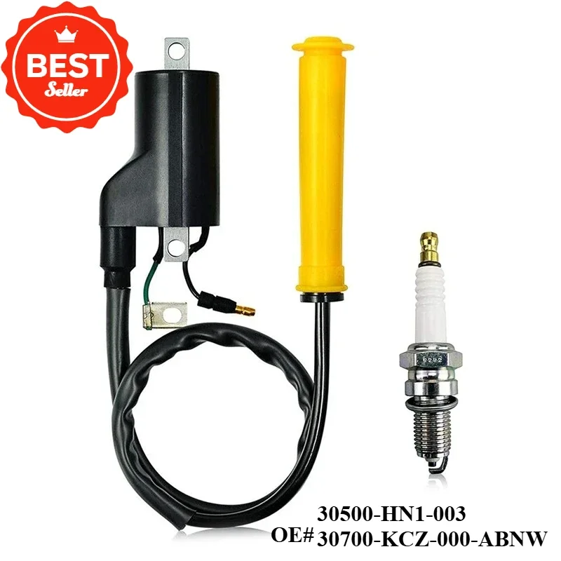 

Ignition Coil & Plug For Honda Sportrax 400 TRX400EX XR400R 30500-HN1-003 30700-KCZ-000-ABNW