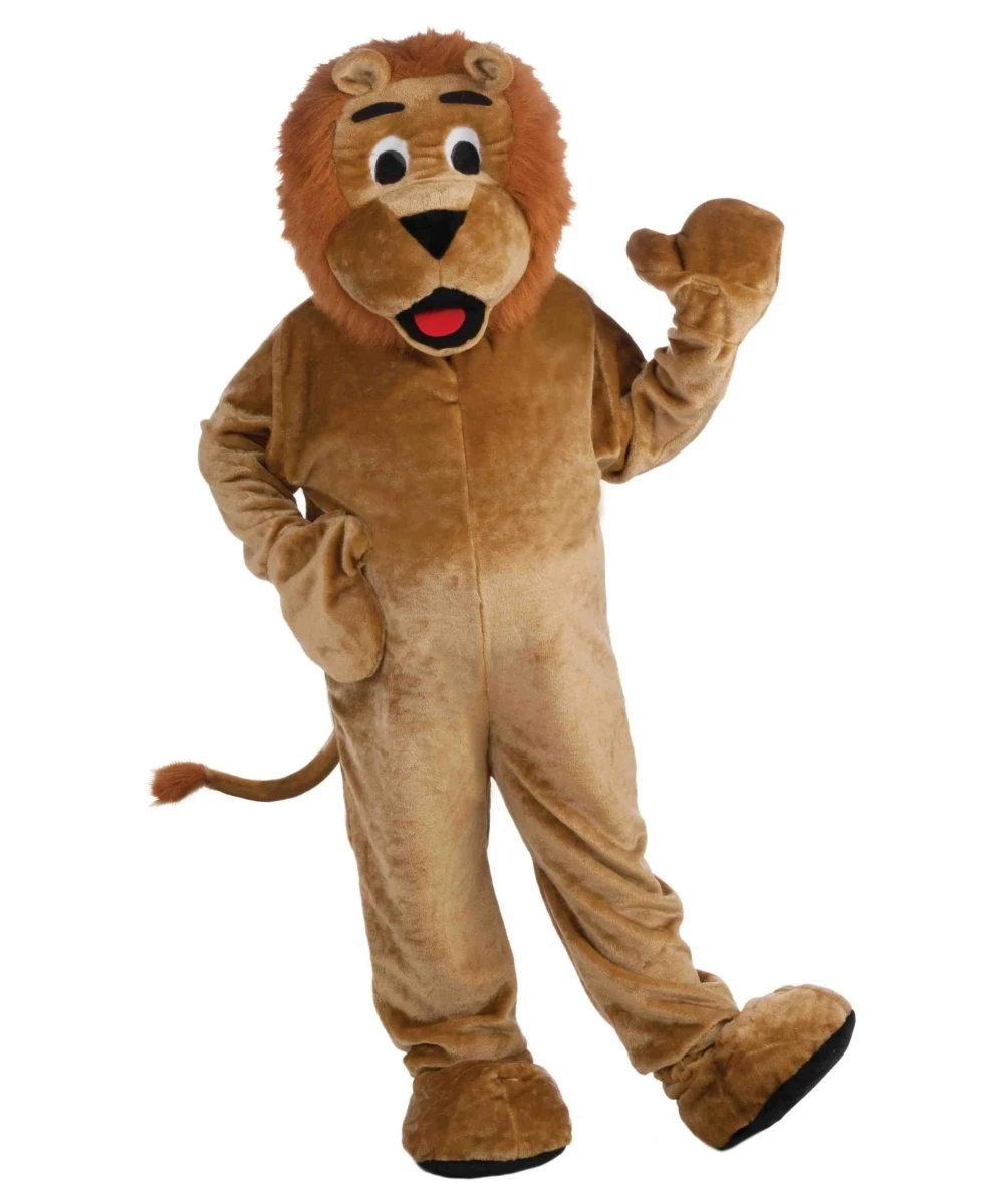 Factory direct sale high quality long-haired lion mascot costume adult size