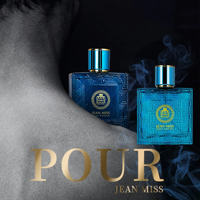 Blue Eros 50ml Perfumy Męskie Trwały Lekki Zapach Świeży Ocean Cologne Perfumy Marka Gentleman Woda Toilette Randki Bodymist