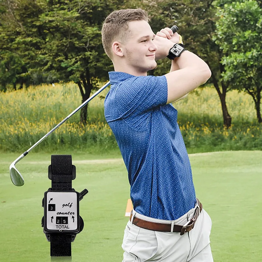 T34C 3 Pcs Golf Score Counter, Mini Golf Stroke Counter Watch with One Touch Reset Golf Count Scorer Scoring Keeper