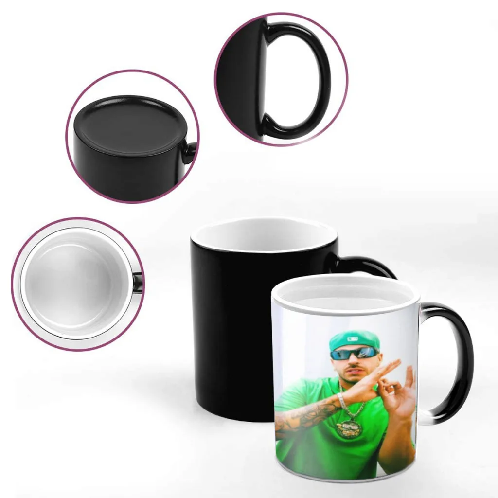 Ferxxo Feid Singer Coffee Mugs And Mug Creative Color Change Tea Cup Ceramic Milk Cups Novelty Interesting Gifts