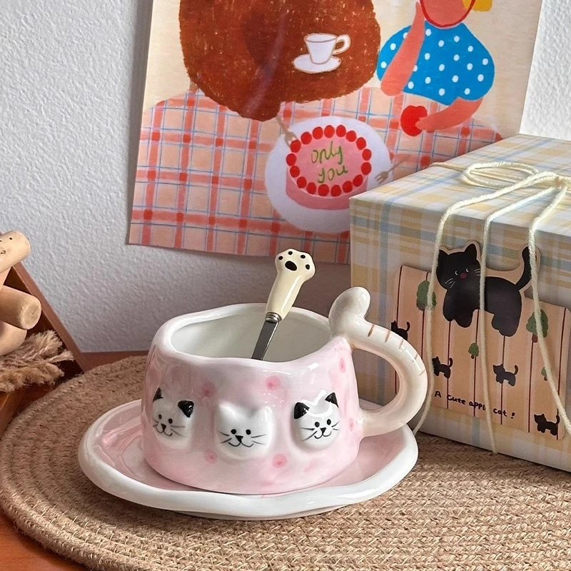 

Charm Saucer Art Coffee Cup Espresso Beauty Cute Cappuccino Coffee Cup Reusable Portable Vasos Para Cafe House Accessories