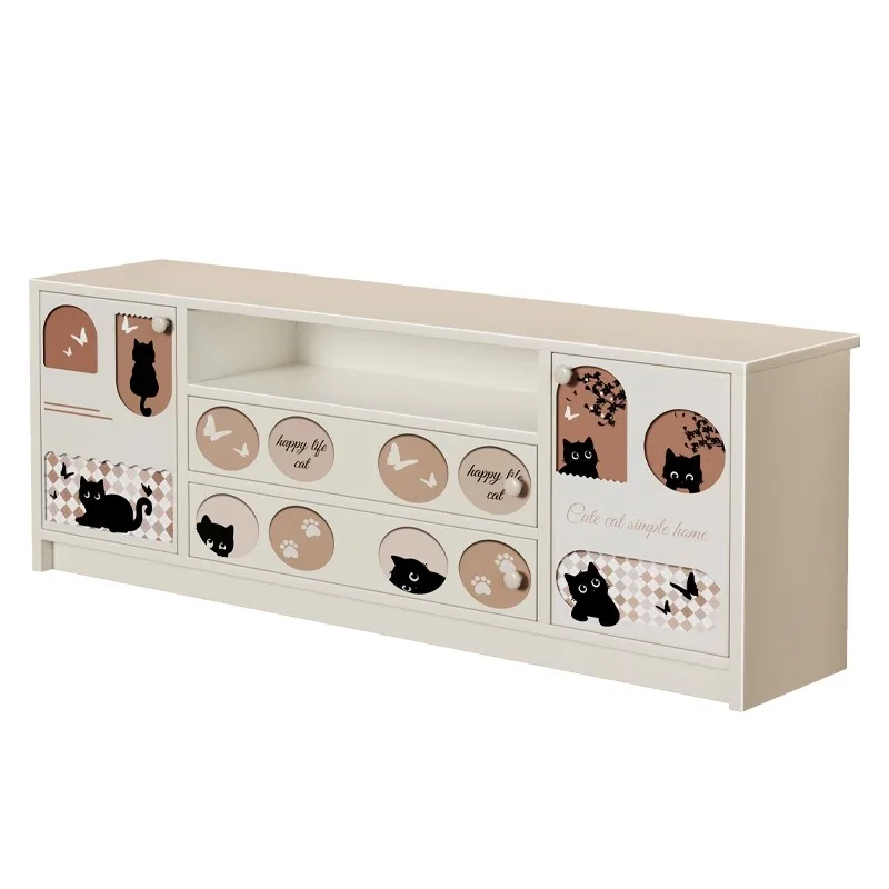 TV cabinet, living room, household floor storage locker, integrated side cabinet
