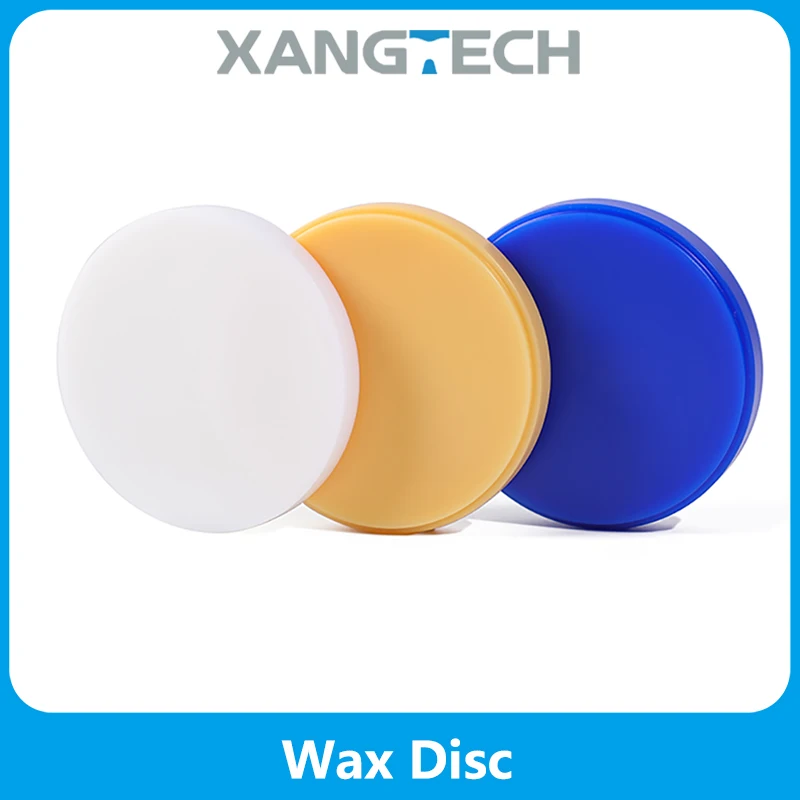 3Pcs Dental Wax Disc Carving Wax Blocks 98mm Open System Blue/White/Beige Colors for Cad Cam Denture Materials