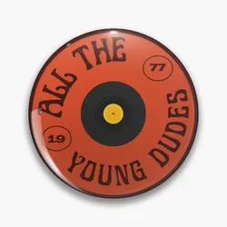 All The Young Dudes 1977 Record  Soft Button Pin Fashion Cartoon Metal Badge Women Decor Hat Brooch Clothes Lapel Pin Cute Funny