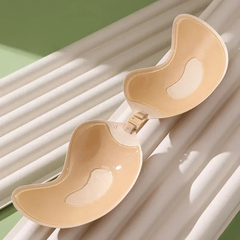 غير مرئية حمالة لاصقة عصا الصدرية حمالة رفع حمالات الصدر النساء الملابس الداخلية سلس سيليكون غطاء للحلمة Bralette الملابس الداخلية
