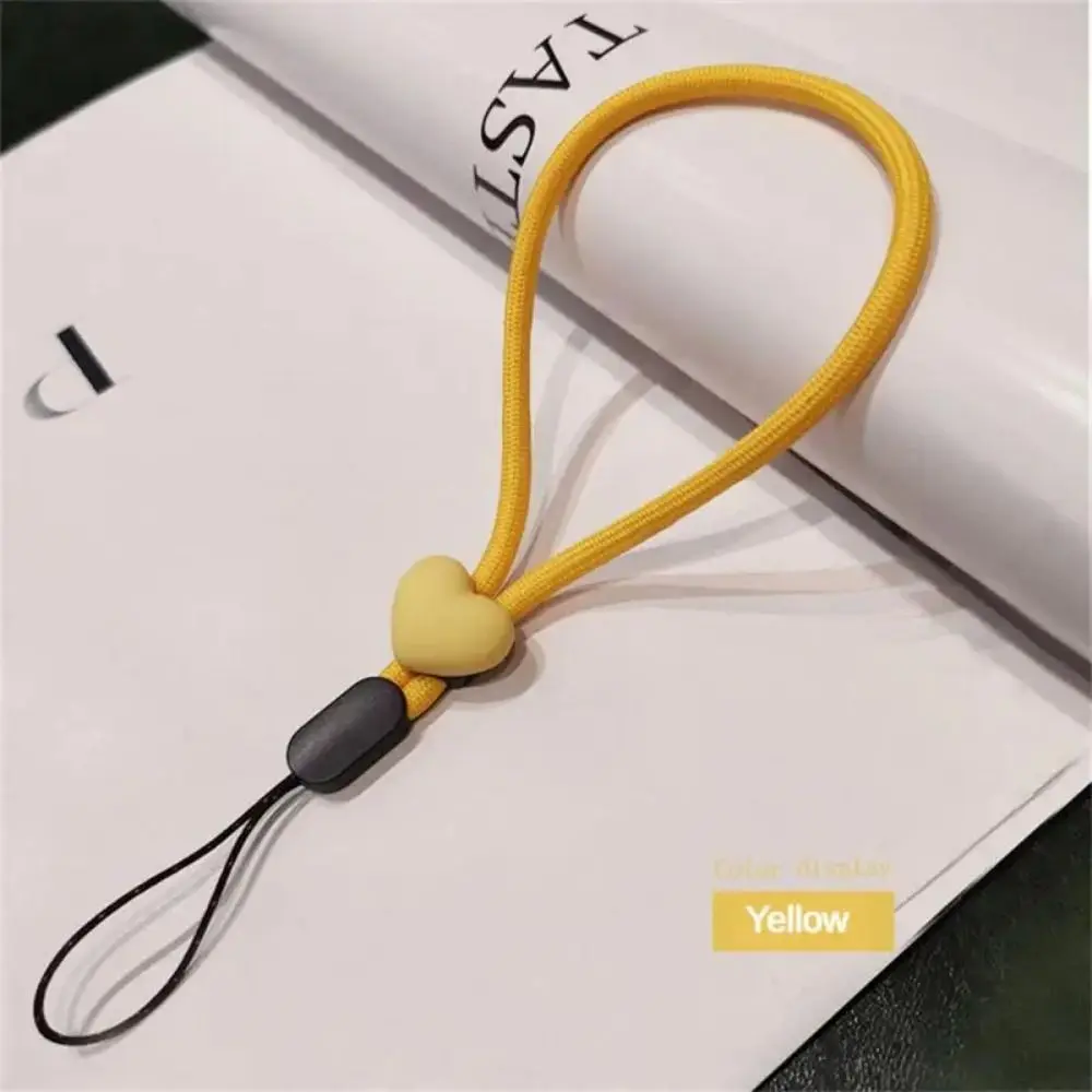 Cute love Mobile Phone Phone Strap Colorful Adjustable Short Wrist Strap Elastic Mobile Phone Lanyard Phone