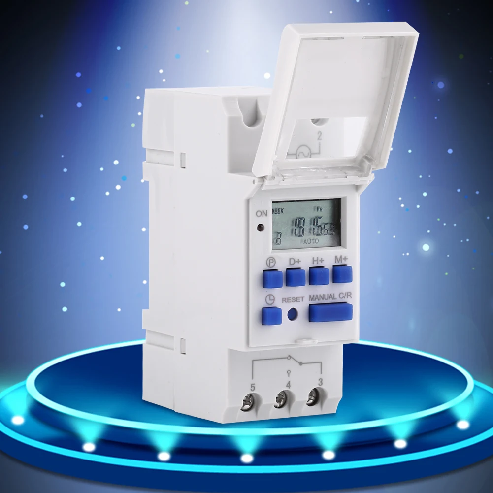 ​LCD Display Digital Timer High Accuracy Weekly Programmable Electronic Relay Timer With 16 ON and OFF Setting
