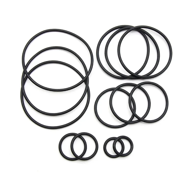 10/50pcs NBR O Ring Gasket CS 2mm OD 5mm~150mm Nitrile Butadiene Rubber Spacer Oil Resistance Washer Round Shape Black