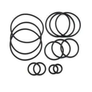 Nitril Butadiene -Gummi -Abstandshalter, NBR -Ringdichtung, runde Form, Ölwiderstand, schwarze Waschmaschine, CS, 2 mm, OD 5 mm ~ 150 mm, 10 Pces, 50 Pces 10 Hauptverkaufsgerät CS - №4