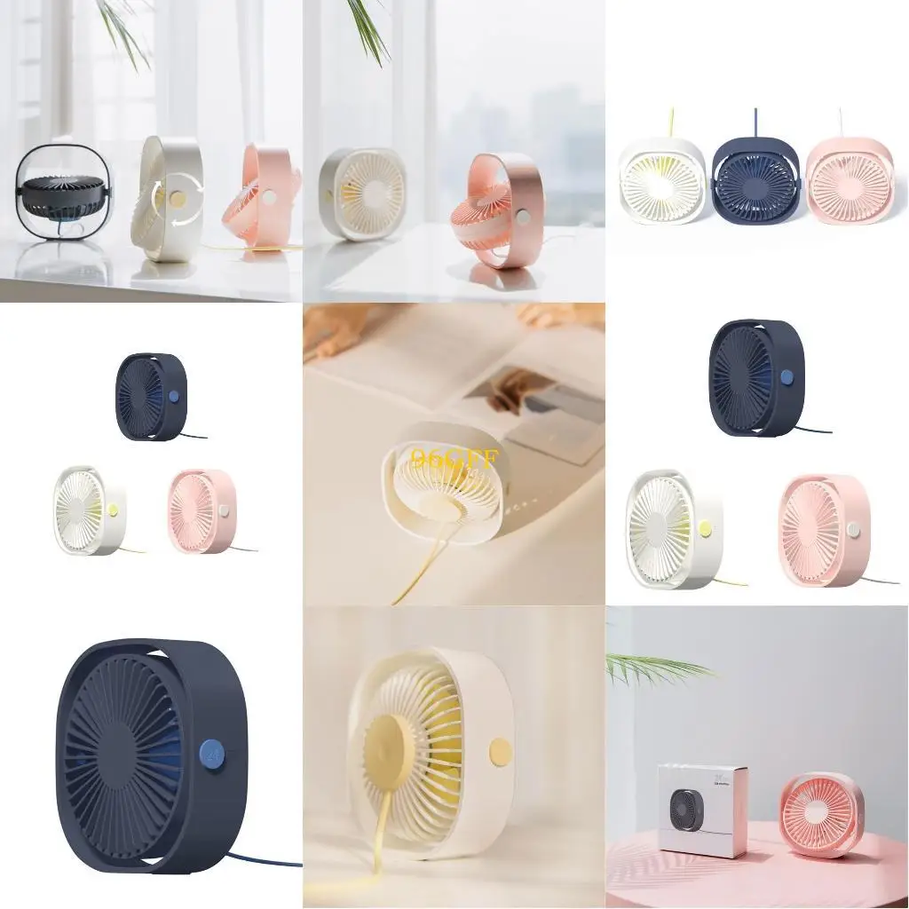 

96GF USB -зарядный вентилятор 3 Ветровые скорости 360DEGREAT