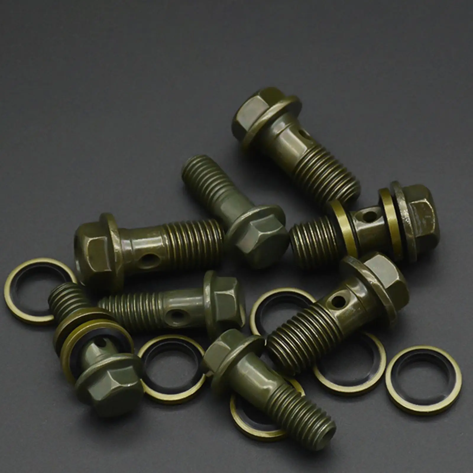Banjo Bolt Fuel Line Adapter Practical Brake Master Cylinder Universal Tube Tubing Screws Oil Hose Screws for Motorcycle