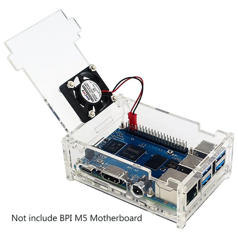 Voor Banaan Pi M5 Acryl Case Transparant Shell Voor Banaan Pi BPI-M5 Ontwikkeling Board Beschermende Shell