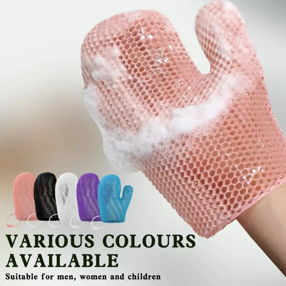 

New Honeycomb TPU Shower Gloves Scrubber Sponge Loofah Bath Gloves Quick Drying Skin Exfolia Body Scrub Gloves For Bathroom