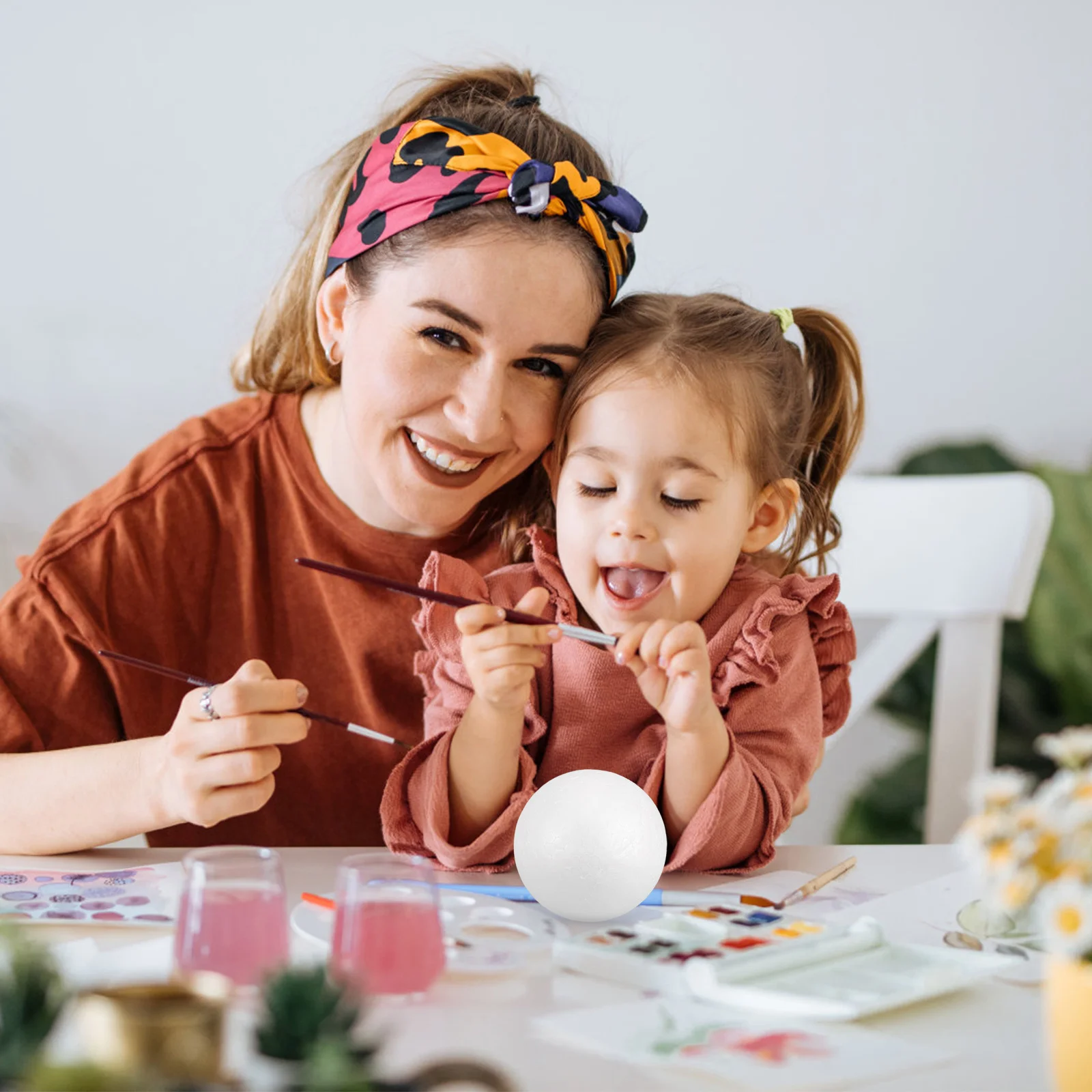 12 Uds. Bolas de espuma de 10Cm, bolas artesanales para pintar Diy, suministros para manualidades para niños, adorno, bolas de polirfomo a granel, adorno redondo divertido