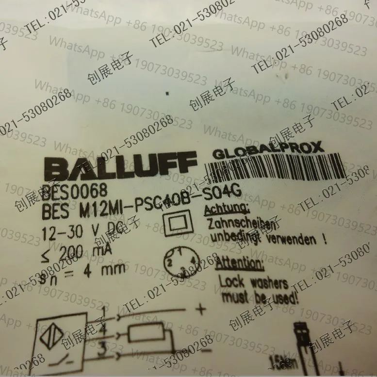 

Brand new genuine High precision proximity switch BES M12MI-PSC40B-S04G