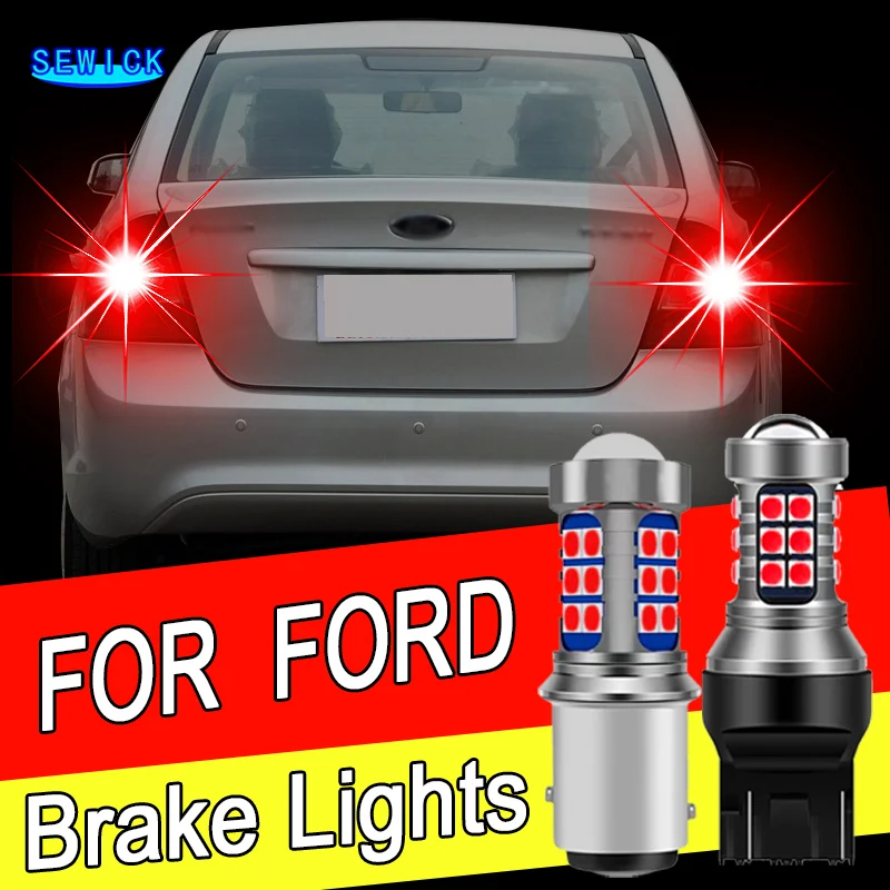 

2pcs P21/5W LED Brake Stop Lights Blubs No Cansbu For Ford Focus MK3 Van Turnier Galaxy KA Kuga MK2 Mondeo MK4 BA7 Ranger S-MAX