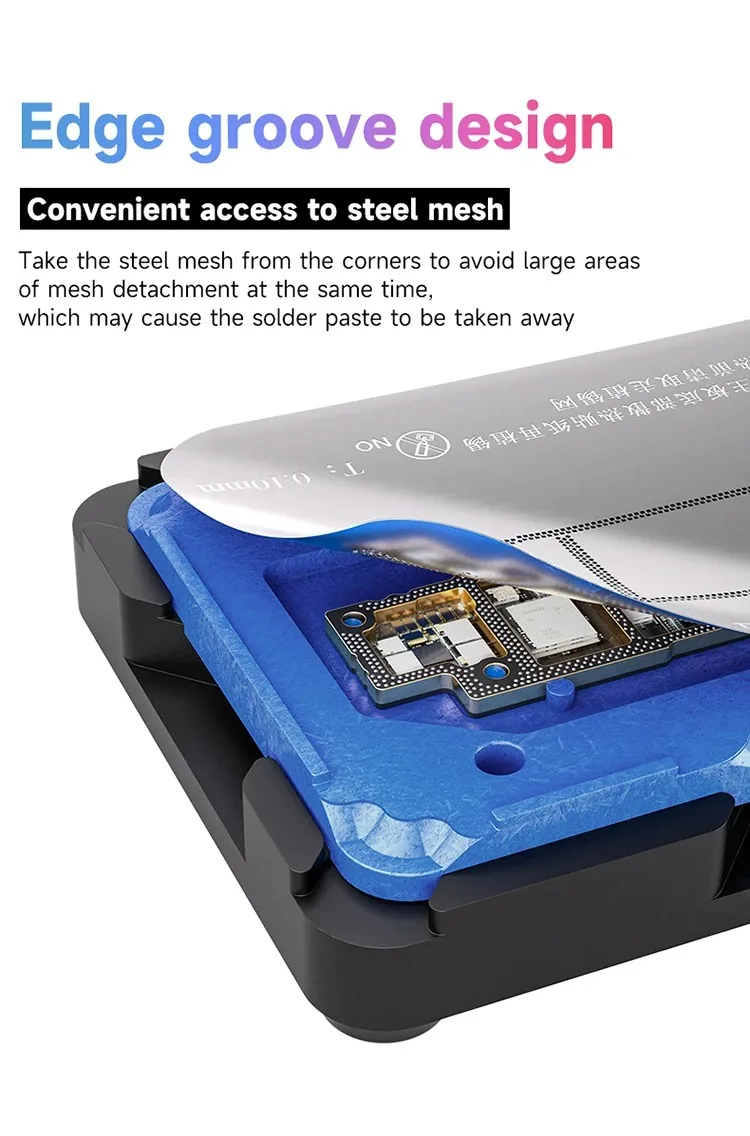 XZZ TR Motherboard Middle Layer Planting Tin Platform 3D Reballing Stencils Kit for iPhone X/11/12/13/14/15/16/17 Pro Max Repair