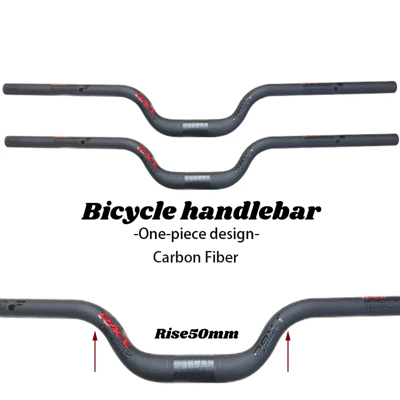 

Carbon Fiber MTB Swallowtail Handlebar 31.8mm Rise 50mm 580/640/700/720mm Mountain Bike Parts