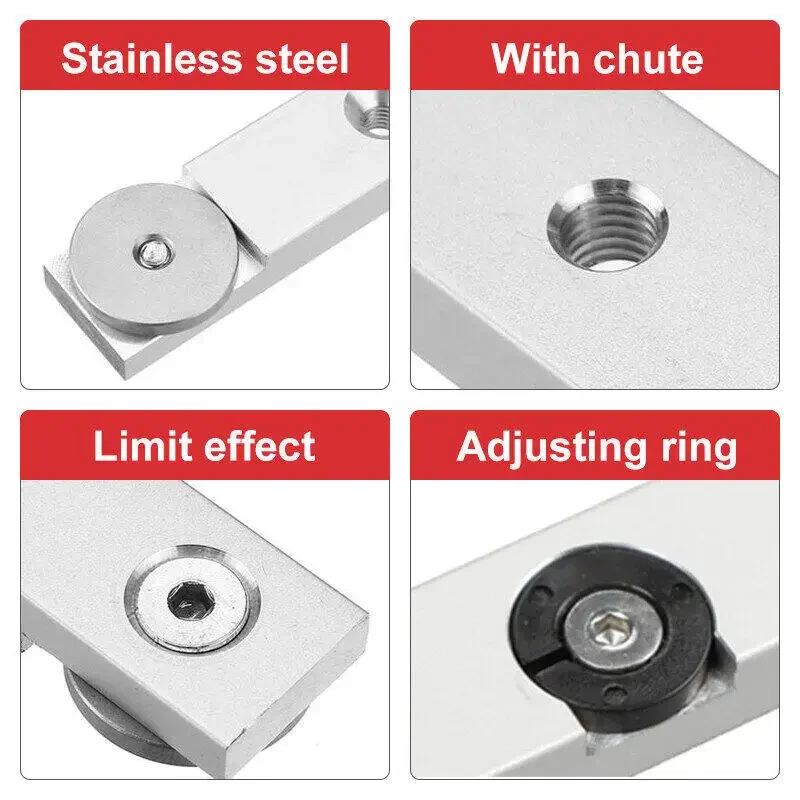 1 buah 300mm/450mm Miter Bar meja geser rel meja Miter melihat batang pengukur untuk t-slot t-track Miter track Jig perlengkapan slot Router Meja