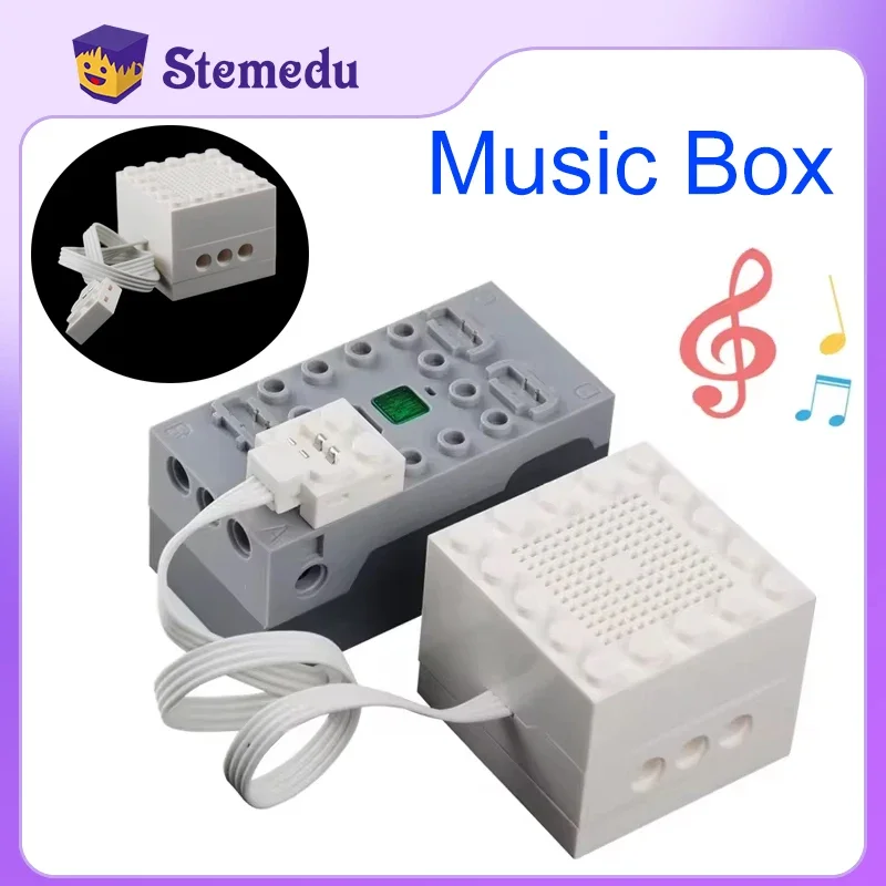 

MOC Car Train Music Box Building Block Blue-tooth Speaker Sound Module Creative Sound Music Play Modification compatible legoeds