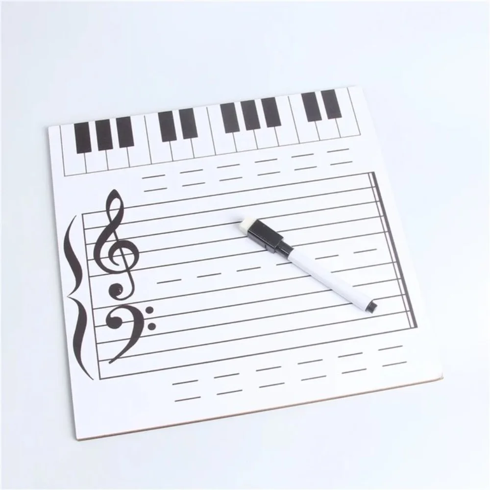 Writing Music Score Whiteboard Erasable Reusable Music Teaching Tool Dry Wipe Practice Magnetic Music Notes Stickers