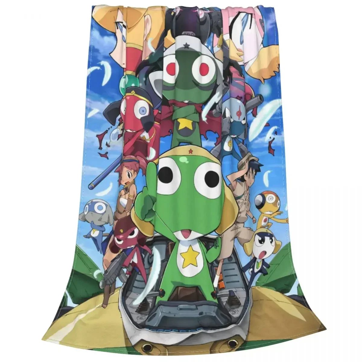 Anime Keroro Plaid coperte per bambini copridivano in pile stampato cartone animato coperte traspiranti per copriletti per auto divano