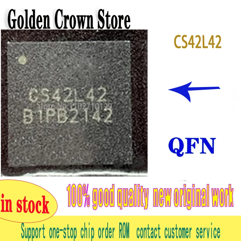 1PCS/lot   100%  CS42L42-CNZR CS42L42 QFN-48 Chipset  work New original In Stock