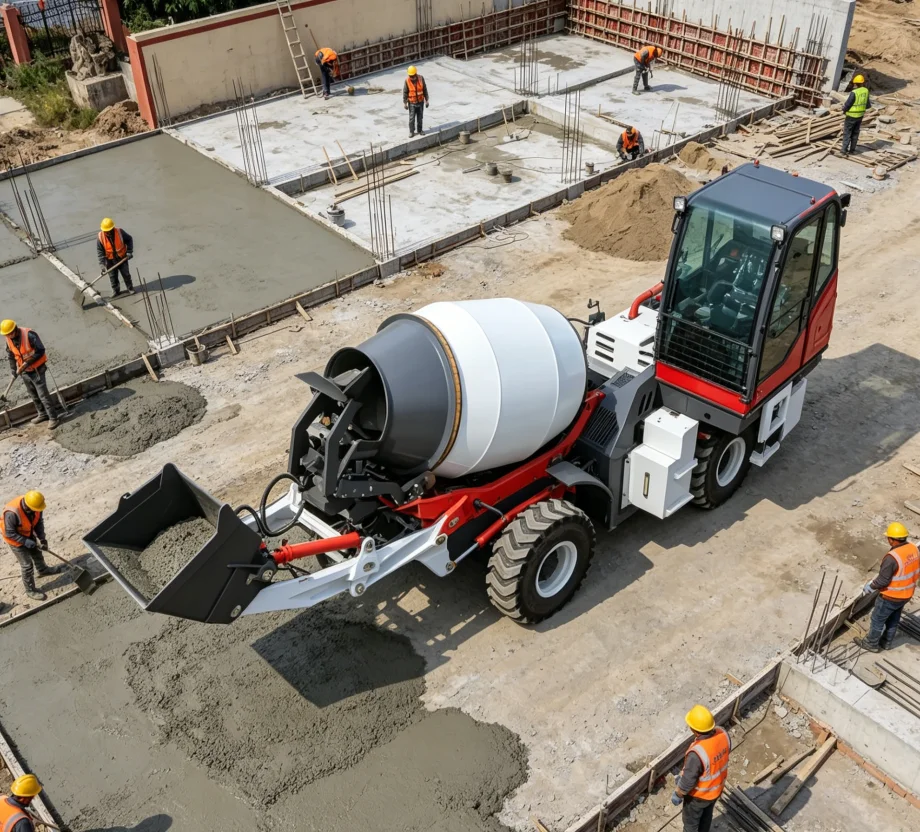 3.5m3 Self Loading Concrete Mixer Truck and Tractor Self Loading Concrete Mixer Truck Self Ready Mix Concrete Mixer Truck Price