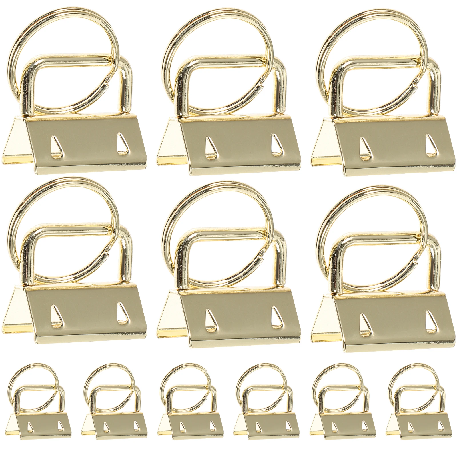 

50 Pcs Clamp Key Fob Metal Wristlet Metal Wristlet Hardware Straps Durable Anti Rust Suitable Belts Bags Handmade