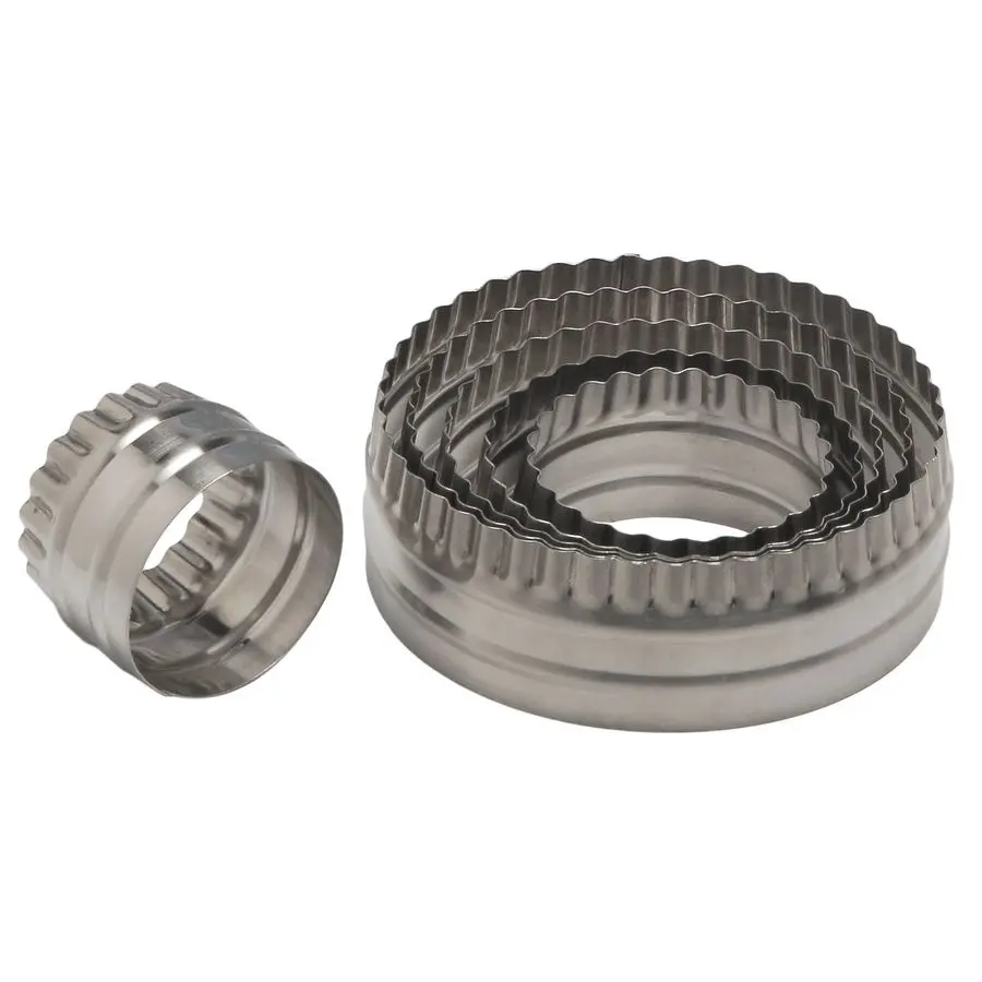 

Двусторонние большие круглые ножницы для вырезания изображений разной величины, с рифлеными и гладкими краями, из нержавеющей стали, набор из 6 штук