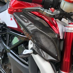 Exhaust Heat Shield Protection Cover For MV Agusta Brutale 675 Dragster 2014 Full Carbon Fiber 100%