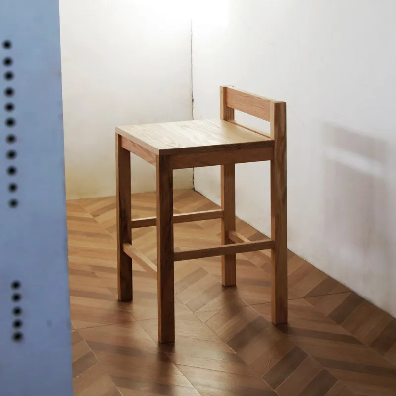 Design Reception Bar Stools Modern Solid Wood Ergonomic Adults Waiting Bar Chairs Minimalist Counter  Furniture