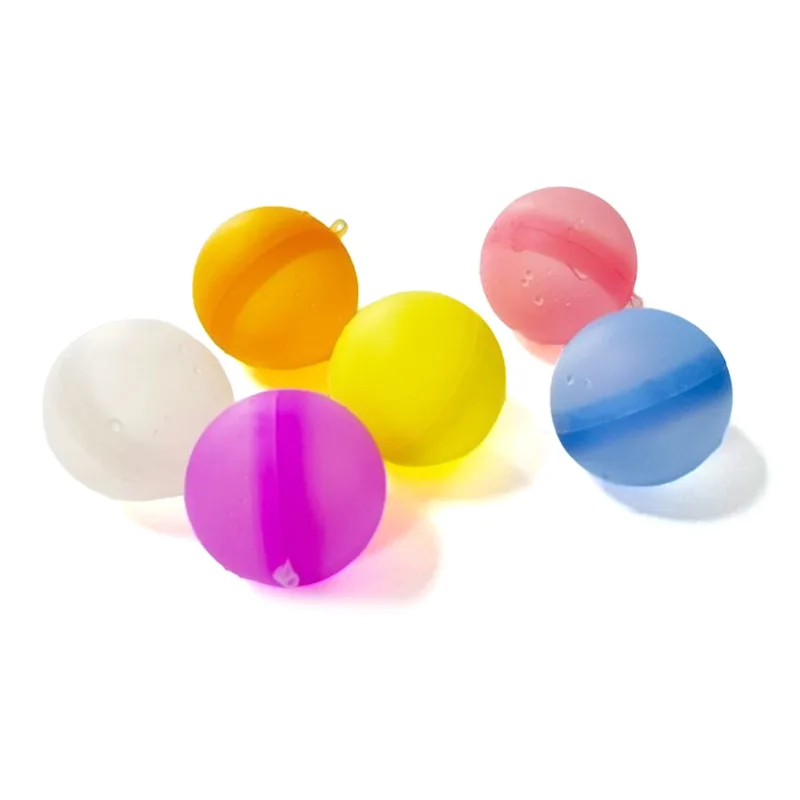 12PCS Reusable Water Balloon Summer Toy Bomb Splash Silicone Ball Outdoor Beach Play Pool Party Adult Kids Fighting Game