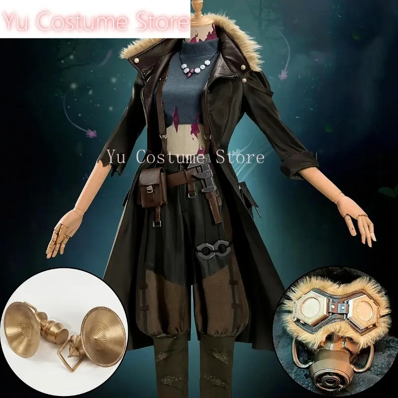 Game Identity V Cheerleaders Lily Barriere Cosplay Costume Women Party Suit With Mask Halloween Carnival Uniforms Custom Made