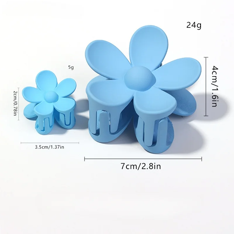 Large Flower Hair Claw Clamps For Women And Girls,Hair Clamps,Matte Headwear,Clip,Hair Accessories,Fashion