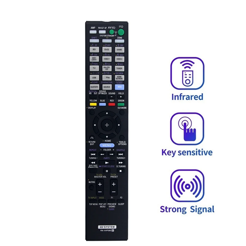 Replace RM-AAP080 Remote Control For Sony AV SYSTEM Remote Control