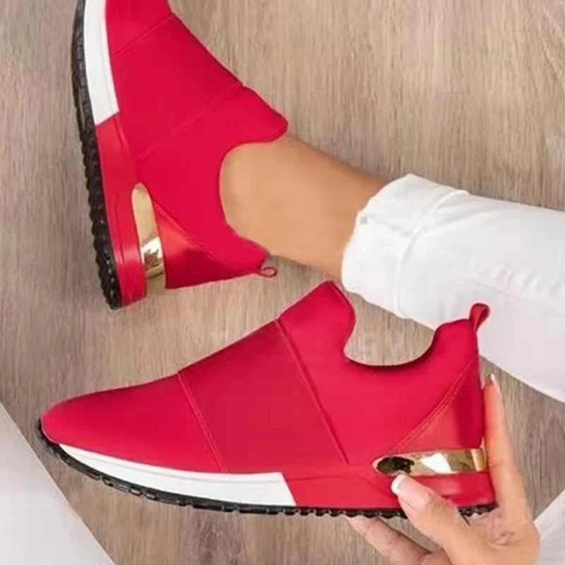 Hot Women Shoes Brand Woman Sneakers Fashion Platform Vulcanized Shoes 2024 Autumn Slip on Student Tennis Shoes Zapatillas Mujer