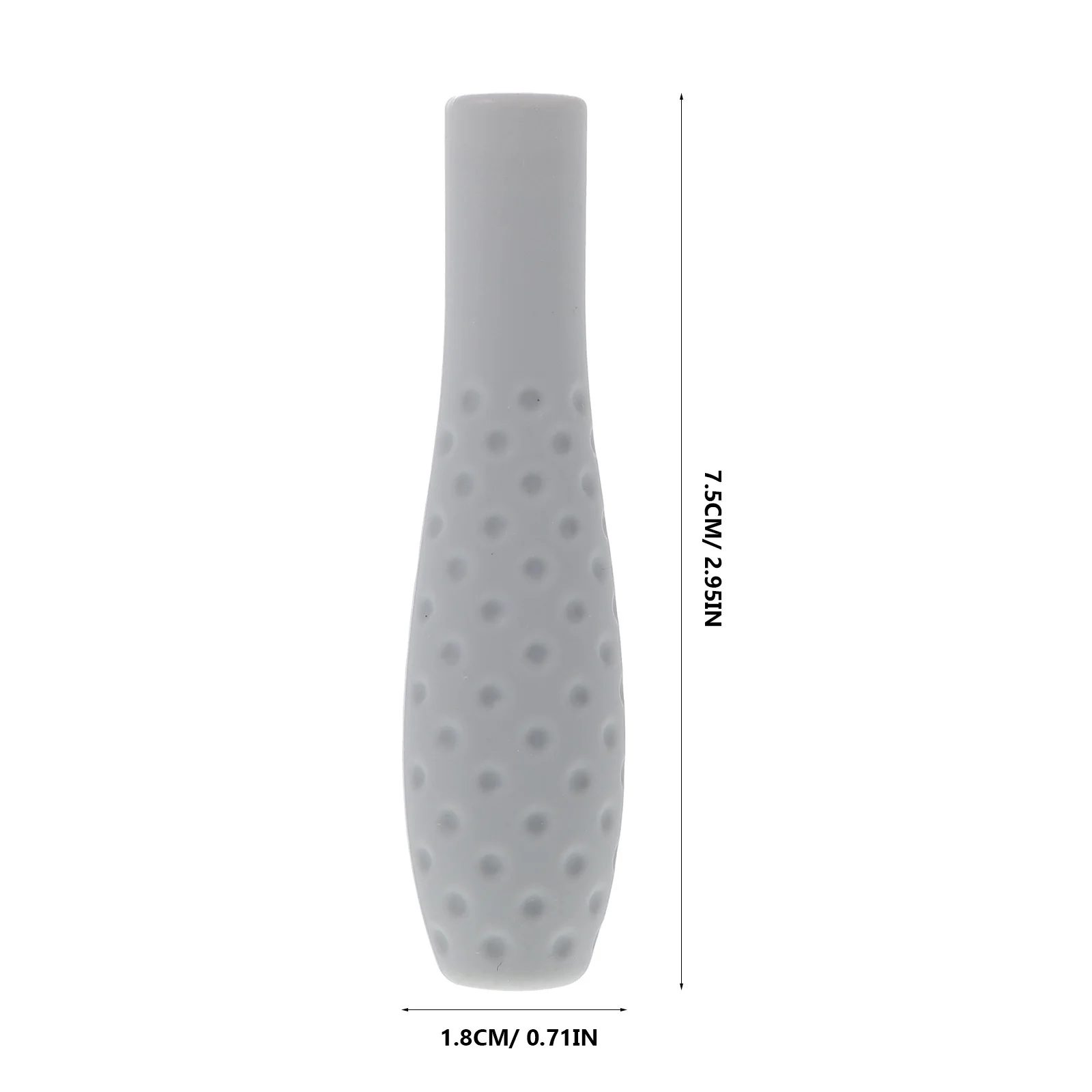 Capa protetora de silicone para caneta, capa protetora cinza, suporte de borracha de silicone, compatível com lápis, design ergonômico e antiderrapante