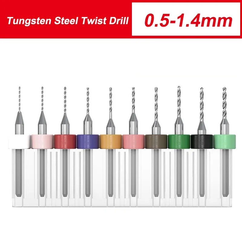 GAMONT PCB Ttungsten Steel Carbide Twist Drill Fixed Shank Bit 0.1-2.95mm Small Head Ultra-fine Drilling Tools