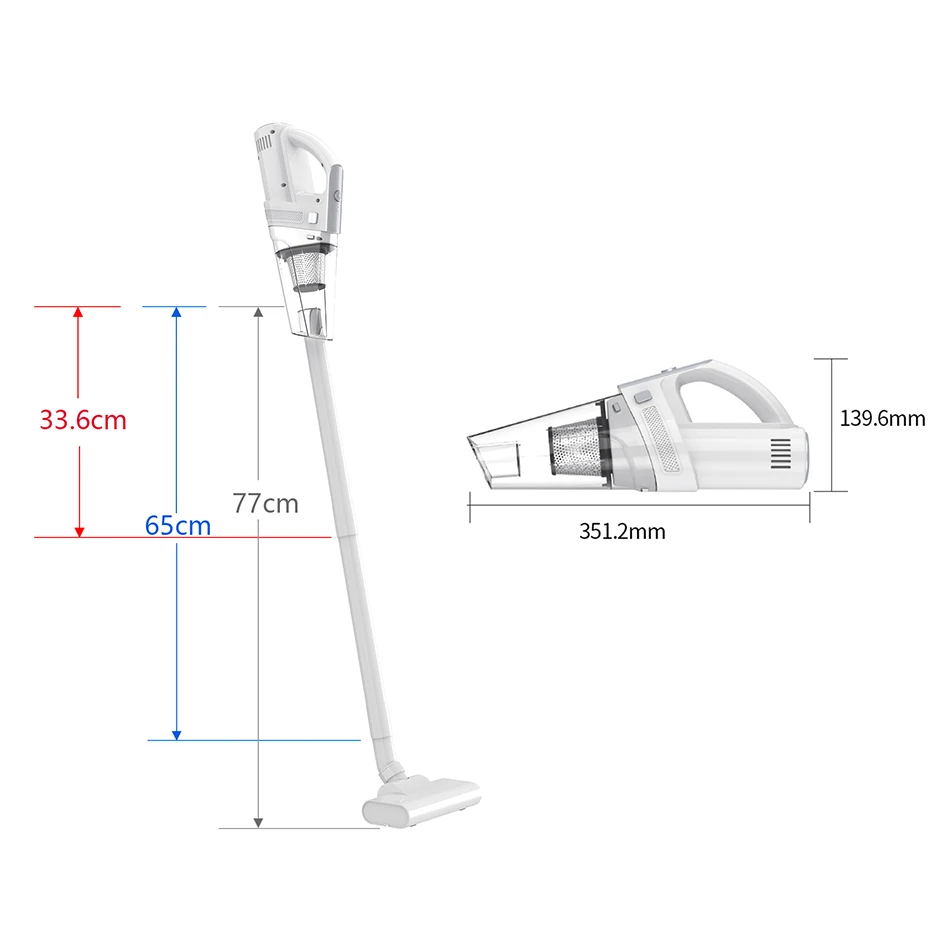 Car Wireless Vacuum Cleaner Cordless Handheld Vacuum Robot High Power Suction Home & Car Dual Use Vacuum Cleaner