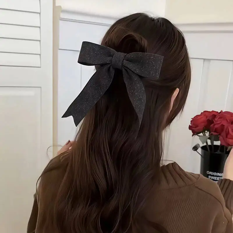 Koreanische Gestrickte Woolen Bogen Haar Clips Frühling Clips Frauen Temperament Barrettes Weibliche Party Haarnadeln Haar Schmücken Zubehör – Detail 15