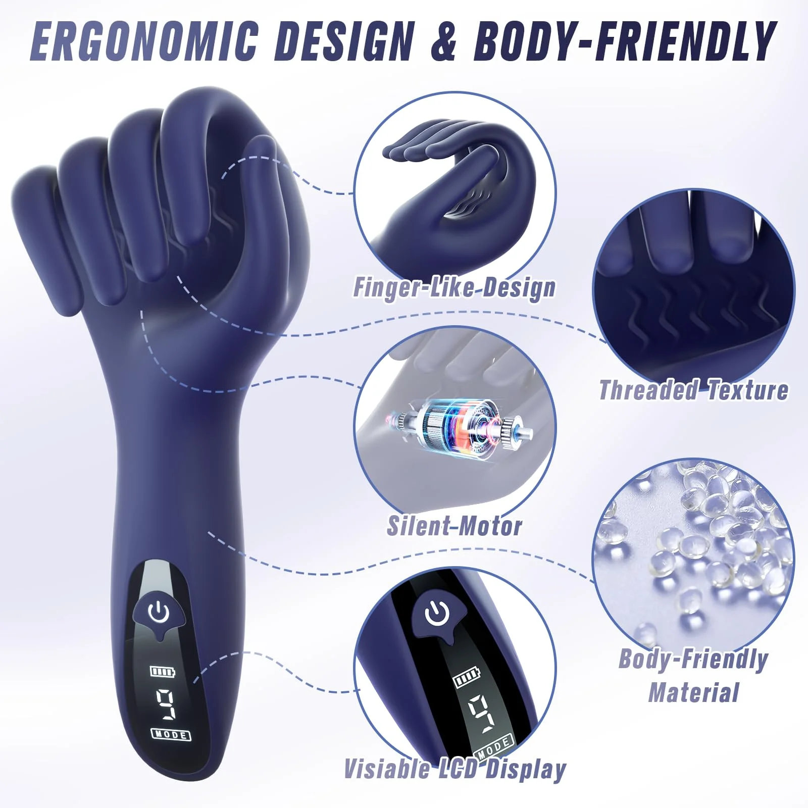 Penis Trainer Glans Vibrator Stimulator Male Sex Toy Glans Penis Long Lasting Exercise Vibrator Stroker Glans Trainer Stimulator view 3