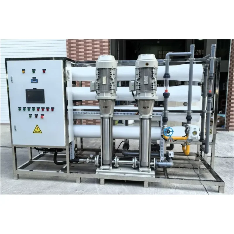 SWRO Seawater Desalination Plant with PLC Pump Over 99.6% Desalination Rate Stainless Steel 1000L/H Capacity Drinking Water