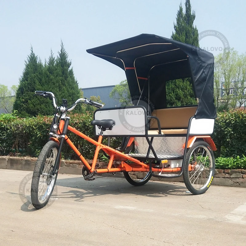 5 Seats Pedicab Rickshaw City Touring Pedal Assist Pedicab 3 Wheels Adult Tricycle For Sale