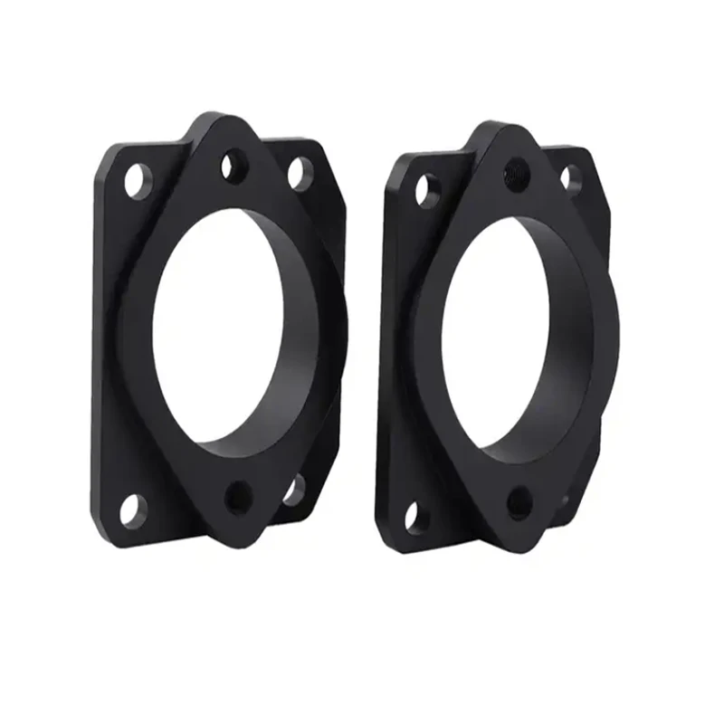 Aluminum Alloy CNC Machined Black Oxide Optical Lens Mount Auto Parts Mount Equipment Fixing Ring Frame