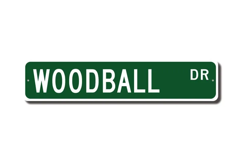 Woodball, Woodball Sign, Woodball Participant Gift, Woodball Fan, Asian Ball & Mallet Sport, Custom Street Sign, Quality Metal S