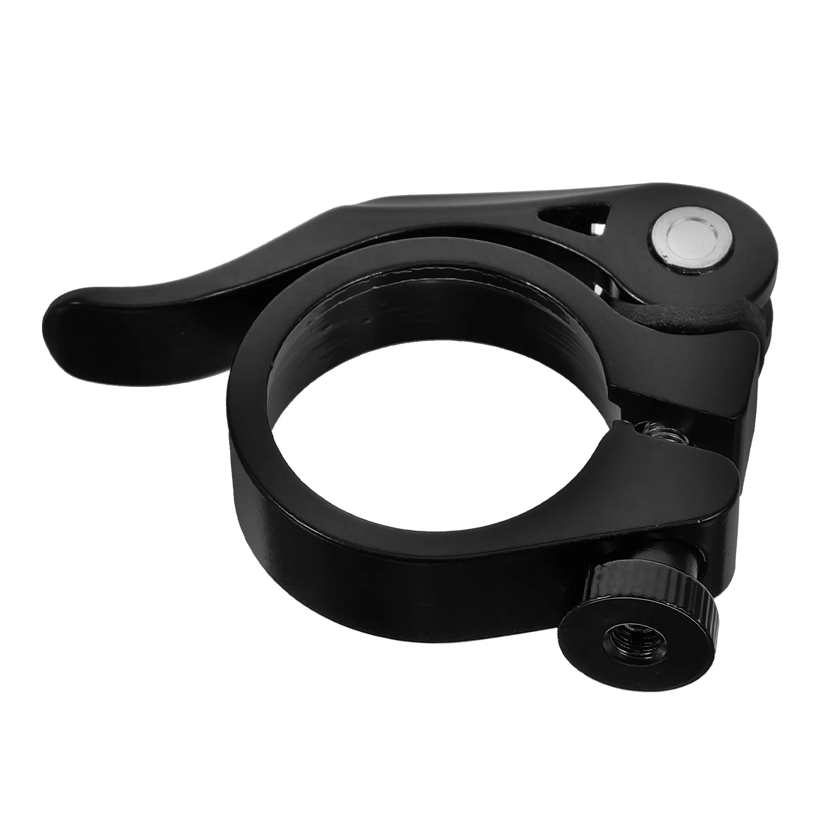 

Aluminum Alloy Seatpost Clamp Folding Bike Seat Tube Clip Road Bike Lightweight Durable Quick Release Metal Seat Collar