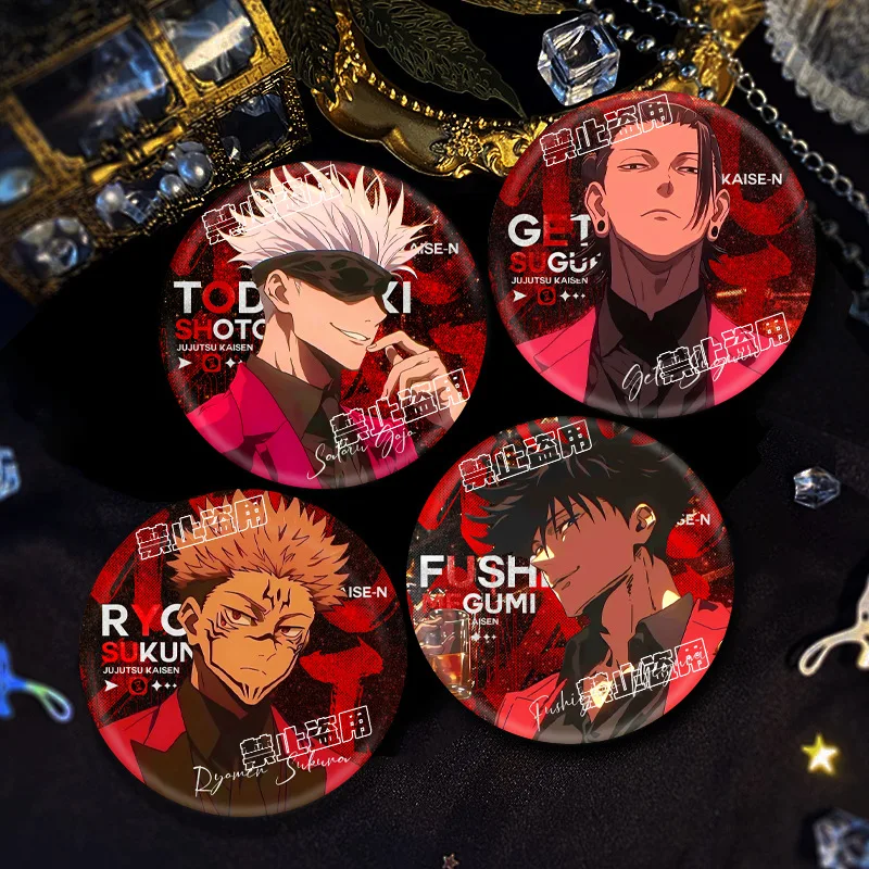 

Jujutsu Kaisen Laser Double Flash Значок Gojo Satoru Geto Suguru Fushiguro Megumi Sukuna Anime Pin Товары Коллекция Otaku