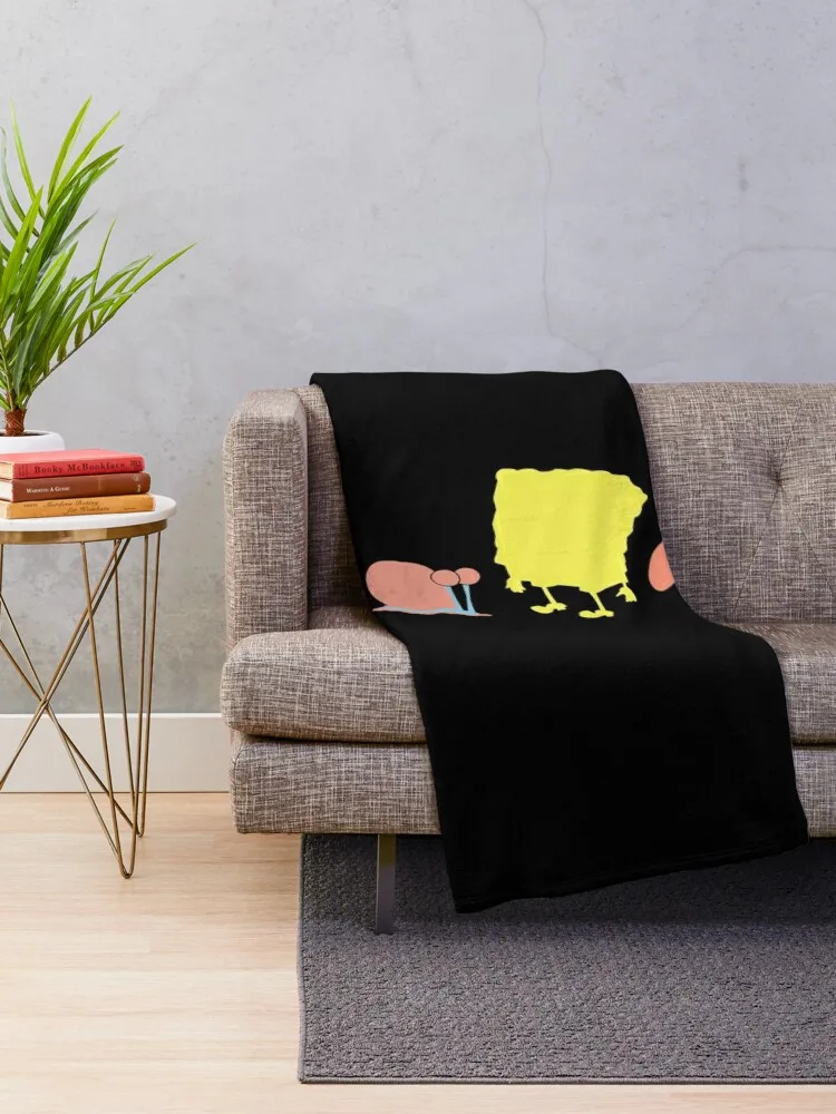 Bikini Bottom Silhouettes Throw Blanket For Baby funny gift For Decorative Sofa Single Blankets